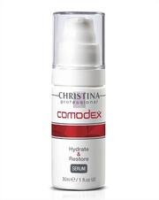 Увлажняющая восстанавливающая сыворотка CHRISTINA Comodex Hydrate & Restore Serum, 30 мл, код COM-S - для лица с жирной и проблемной кожей