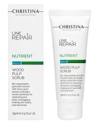 LINE REPAIR NUTRIENT Wood Pulp Scrub  | Скраб для лица с витамином C
